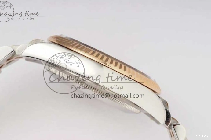 MiroTime 0504 DateJust 36 SS RG DIWF 1:1 Best Edition 904L Steel Gray Stick Dial on Jubilee Bracelet SA Original 2321